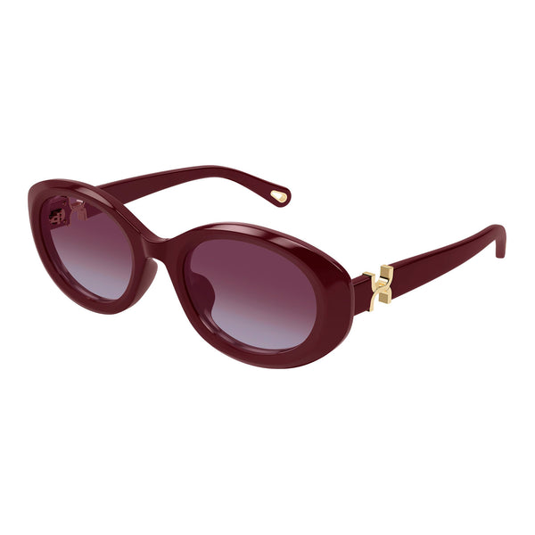 Chloe Ch0323sk Red Female Oval Sunglasses | Eyewear Index display picture 2