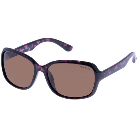 Cancer Council Stapleton Plum Tort Female Wrap Sunglasses | Eyewear Index