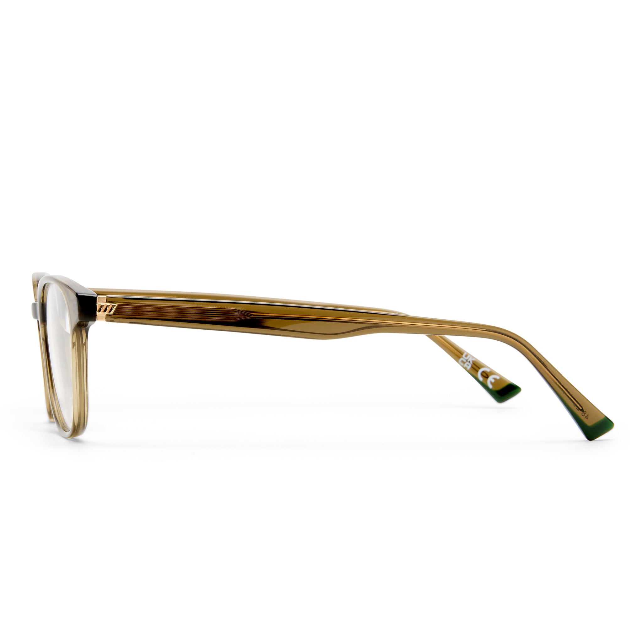 Le Specs Spectral 48 Olive Uni-Sex Round Optical Frames | Eyewear Index