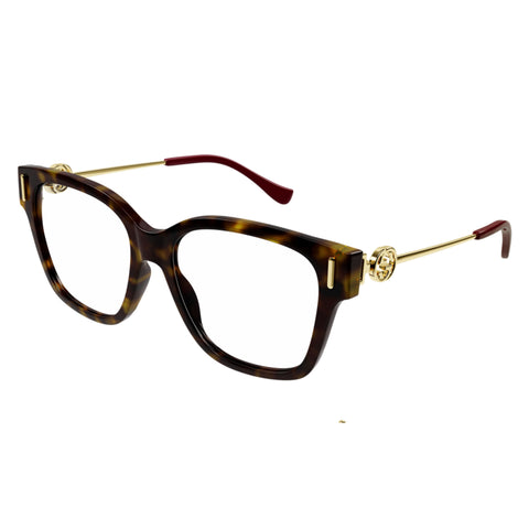 Gucci Gg1204o Havana Female D-Frame Optical Frames | Eyewear Index