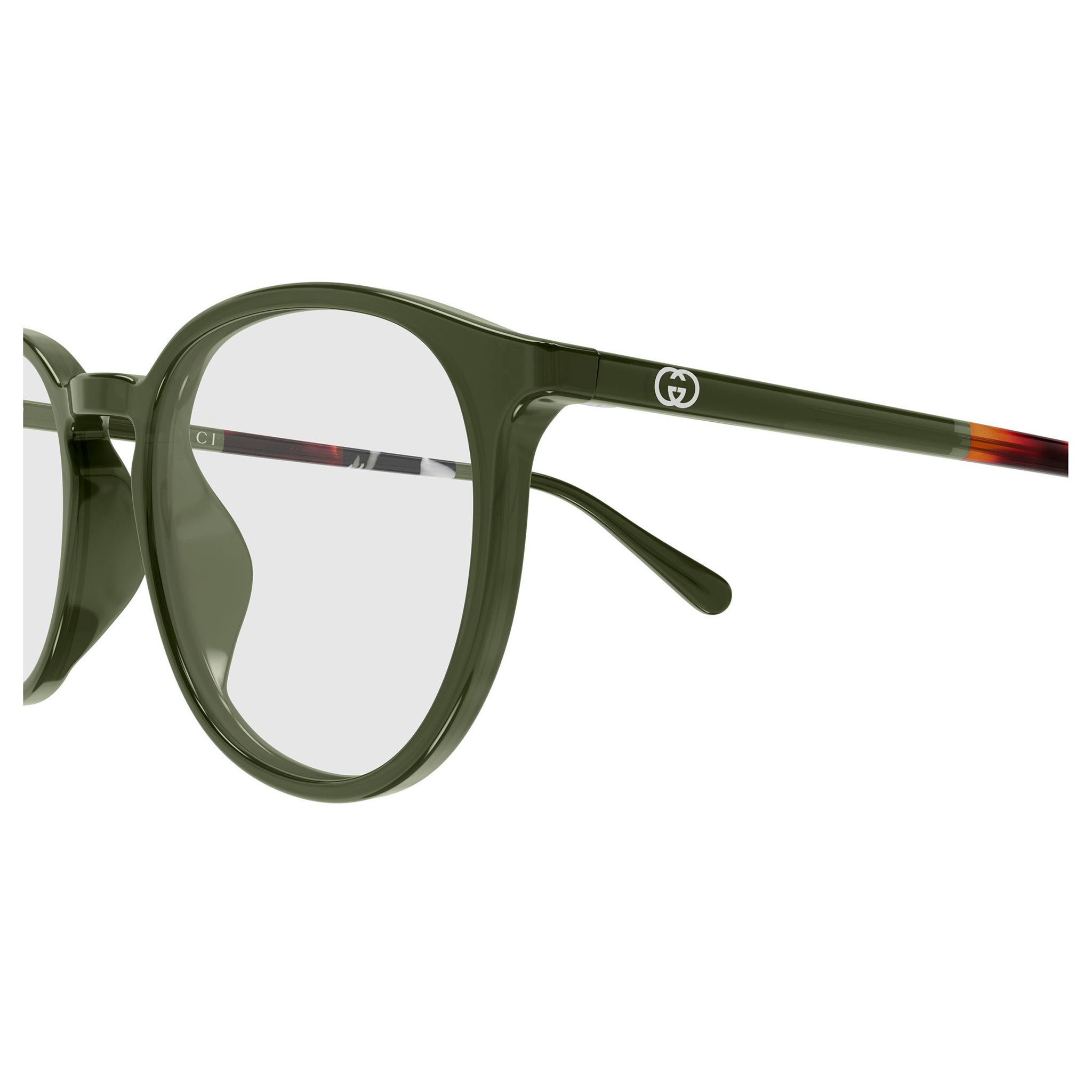 Gucci Gg2266oa Green Uni-Sex Round Optical Frames | Eyewear Index