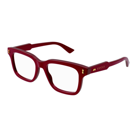 Gucci Gg1265o Burgundy Male Square Optical Frames | Eyewear Index