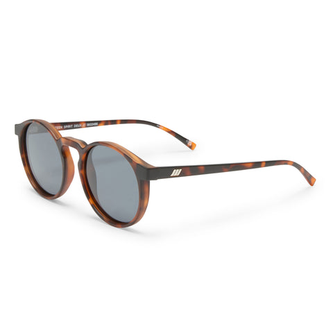 Le Specs Teen Spirit Deux Matte Tort Uni-Sex Round Sunglasses | Eyewear Index