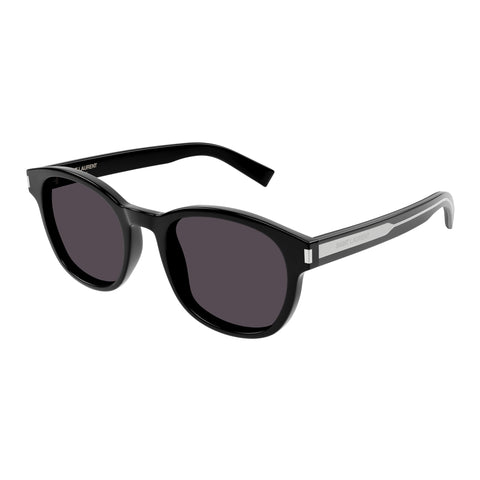 Saint Laurent Sl620 Black Uni-Sex Round Sunglasses | Eyewear Index