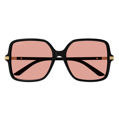 Gucci Gg1448sa Black Female Rectangle Sunglasses | Eyewear Index