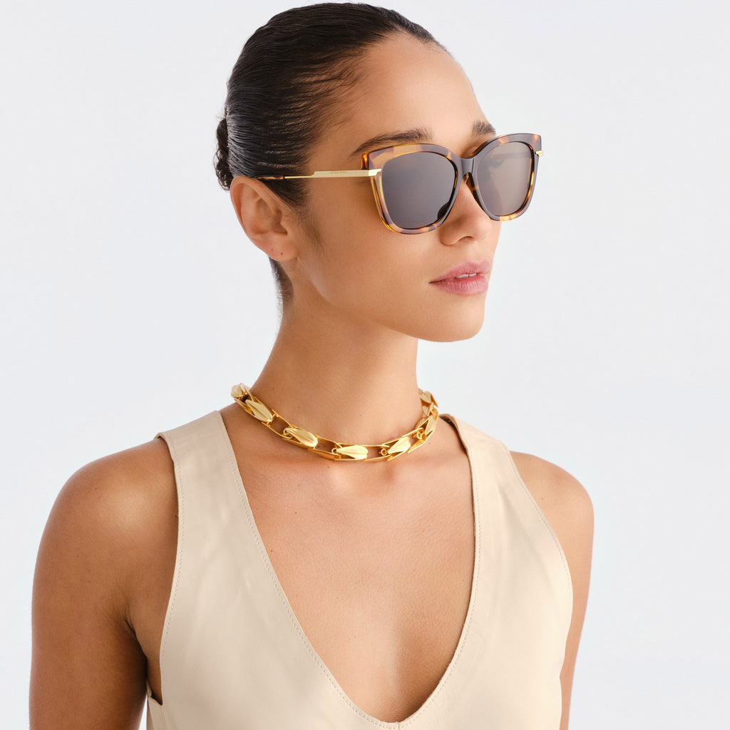 Bottega Veneta Bv1296sa Havana Female Cat-Eye Sunglasses | Eyewear Index