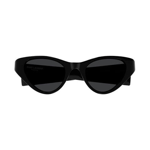 Saint Laurent Slm144 Black Female Cat-Eye Sunglasses | Eyewear Index