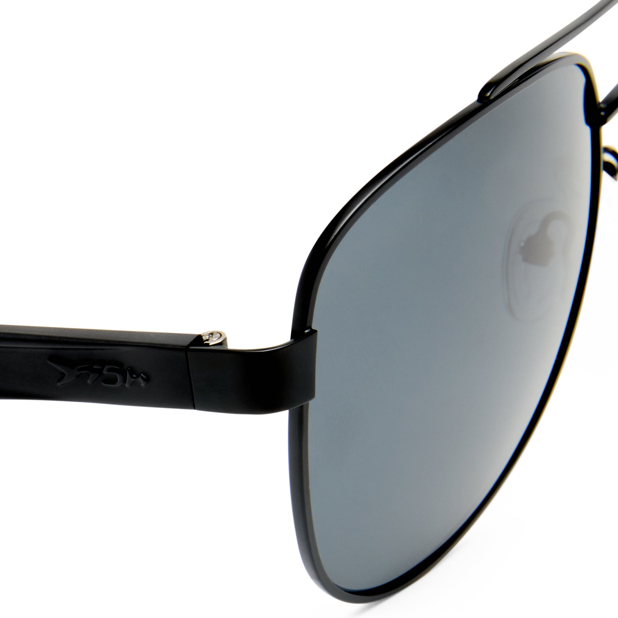 Fish Corsair Black Male Aviator Sunglasses | Eyewear Index