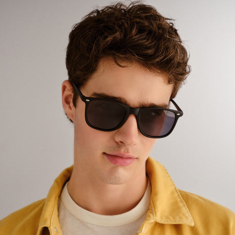 Cancer Council Enviro Fine Black Uni-Sex D-Frame Sunglasses | Eyewear Index