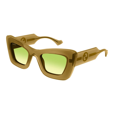 Gucci Gg1552s Brown Female Cat-Eye Sunglasses | Eyewear Index