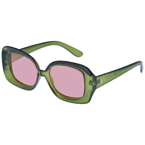 Aire Celestial Sage Female Round Sunglasses | Eyewear Index