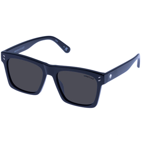 Solarized Bold D-Frame Matte Black Male D-Frame Sunglasses | Eyewear Index