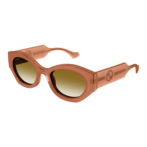 Gucci Gg1553s Brown Female Round Sunglasses | Eyewear Index