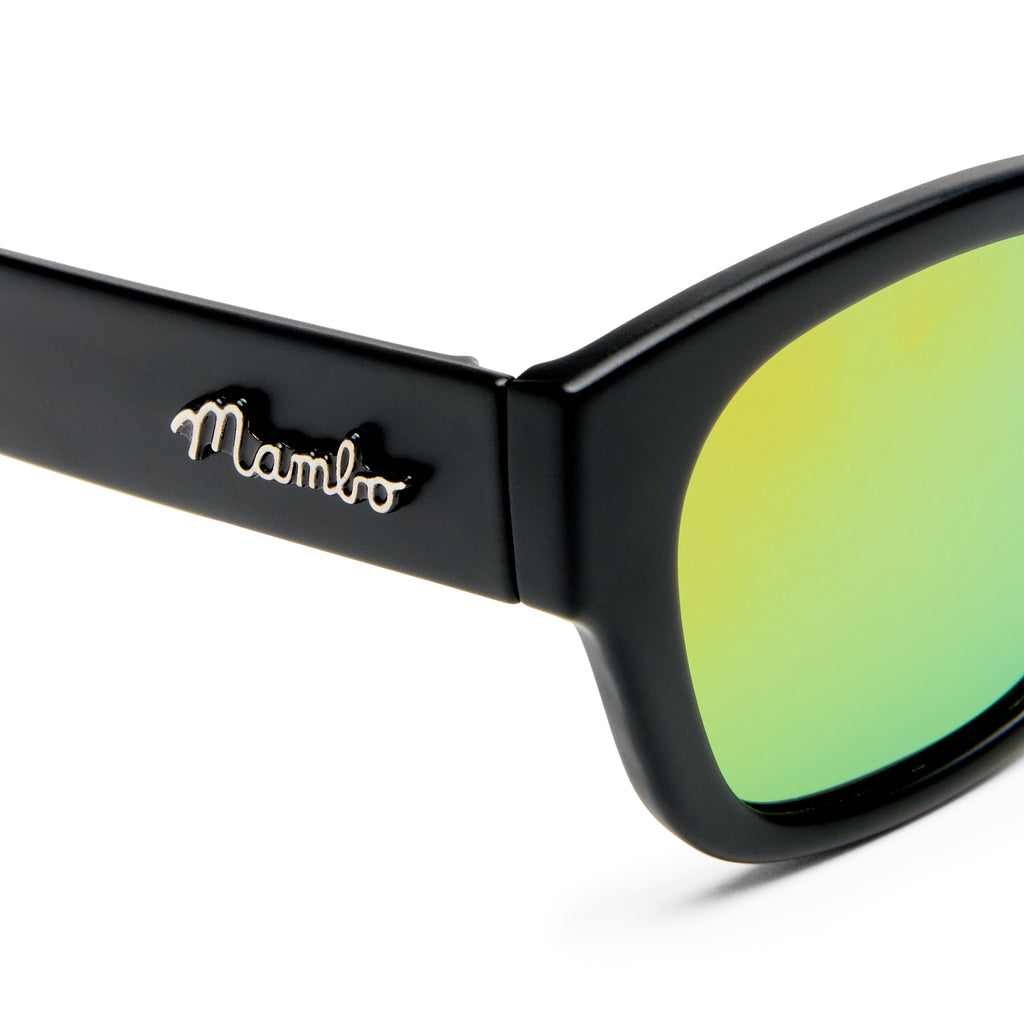 Mambo Lil Rip Matte Black Uni-Sex D-Frame Sunglasses | Eyewear Index