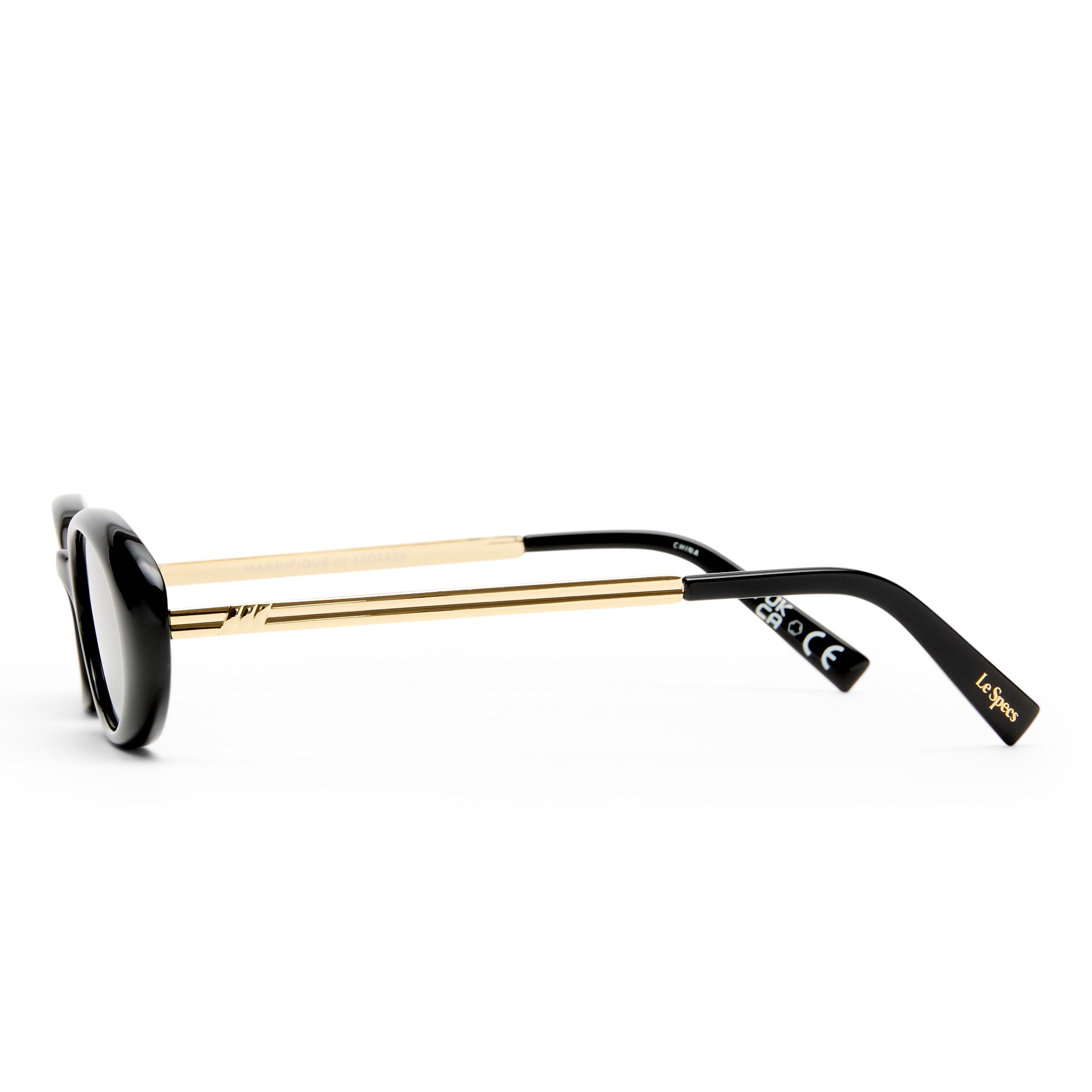 Le Specs Magnifique Black Female Oval Sunglasses | Eyewear Index