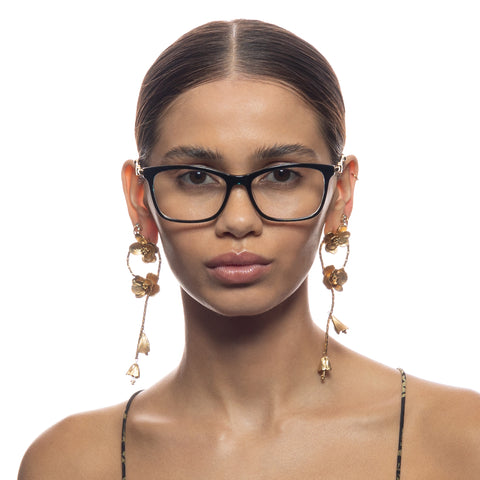 Camilla Still Trending Bottle Green Leopard Female Rectangle Optical Frames | Eyewear Index