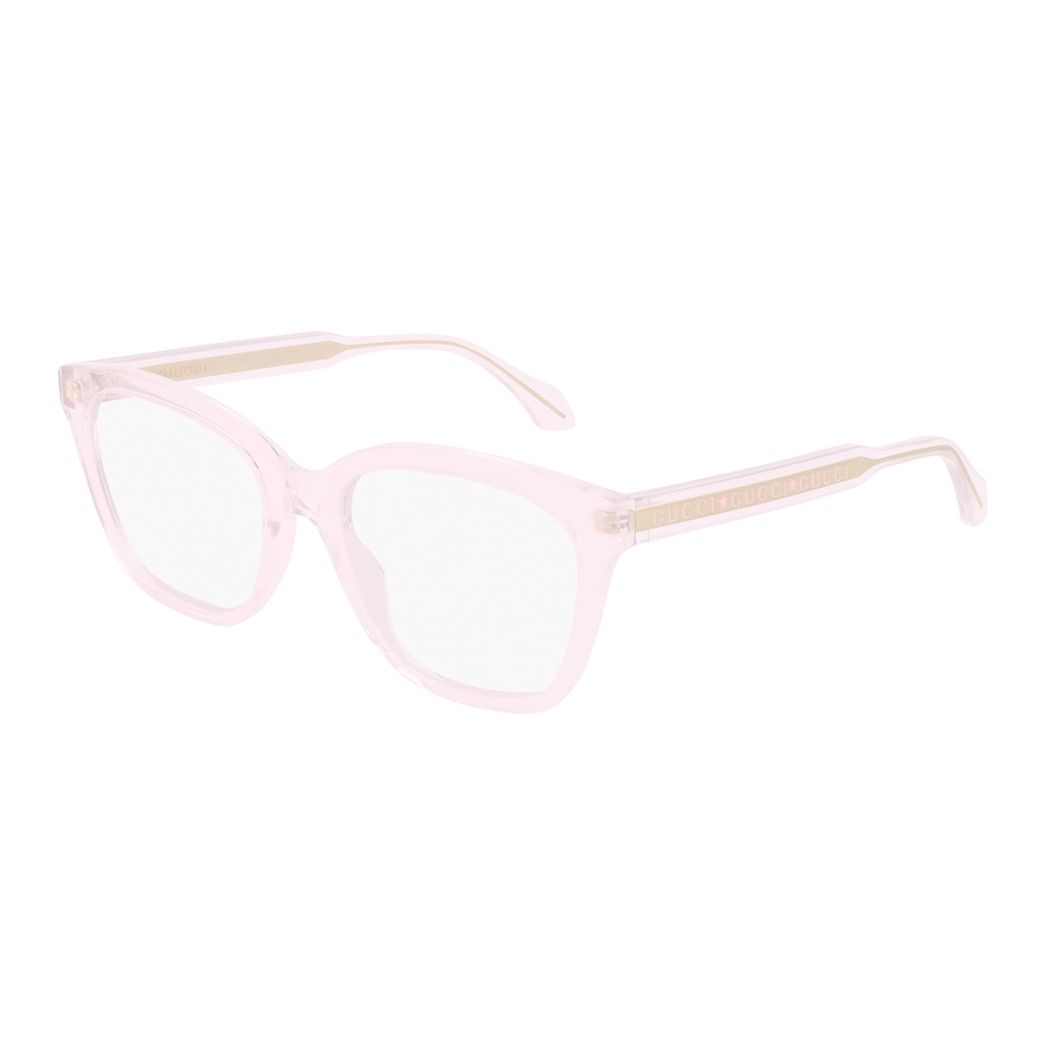 Gucci Gg0566on Pink Female Rectangle Optical Frames | Eyewear Index