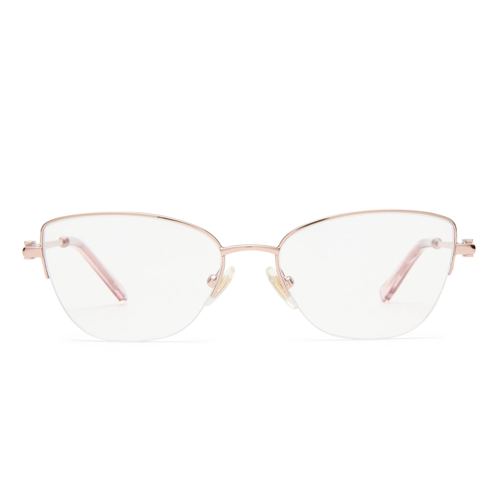 Oroton Fiora Rose Pink Female Cat-Eye Optical Frames | Eyewear Index