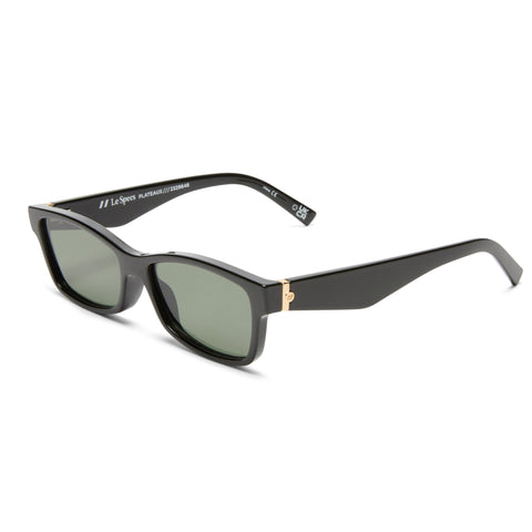 Le Specs Plateaux Black Uni-Sex Cat-Eye Sunglasses | Eyewear Index