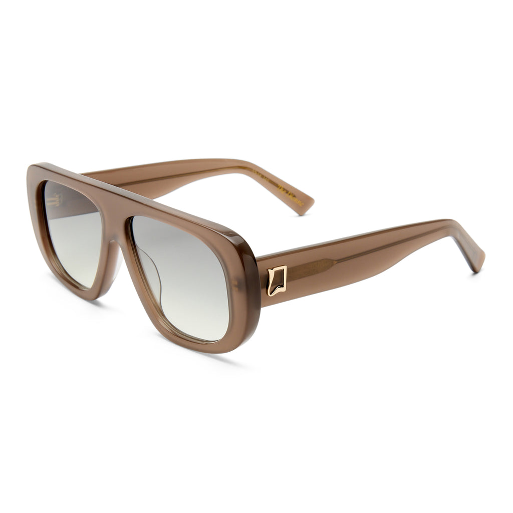 Luv Lou The Dionne Mushroom Female Aviator Sunglasses | Eyewear Index