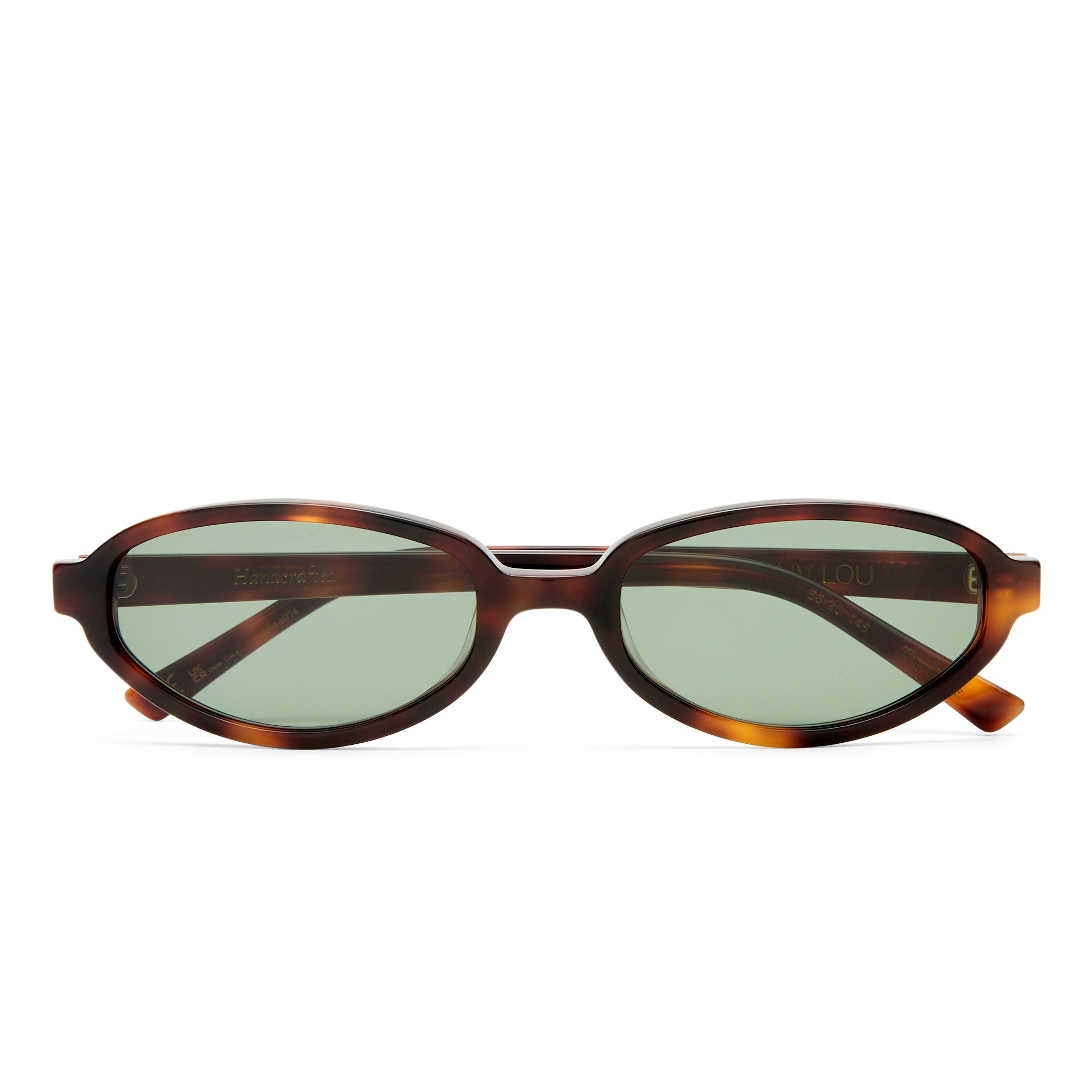 Luv Lou The Olive Tort Female Oval Sunglasses | Eyewear Index