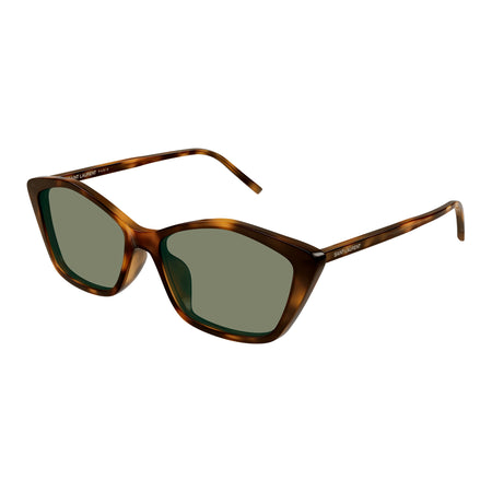 Saint Laurent SL 775/F 003 Sunglasses Havana Cat Eye Frame, Green Lenses Saint Laurent Paris Saint Laurent SL 775/F 003 Sunglasses  main image 2