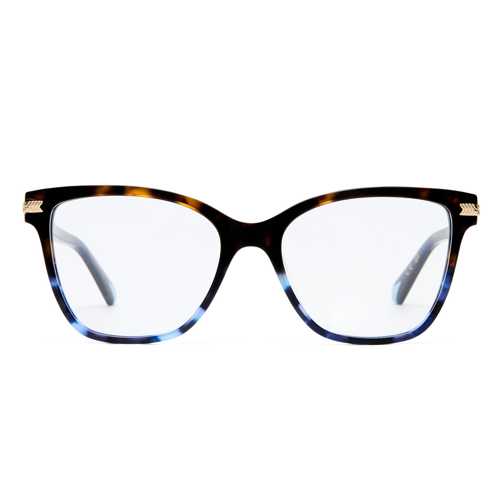Camilla Silver Screen Dark Tort Navy Tort Female Cat-Eye Optical Frames | Eyewear Index