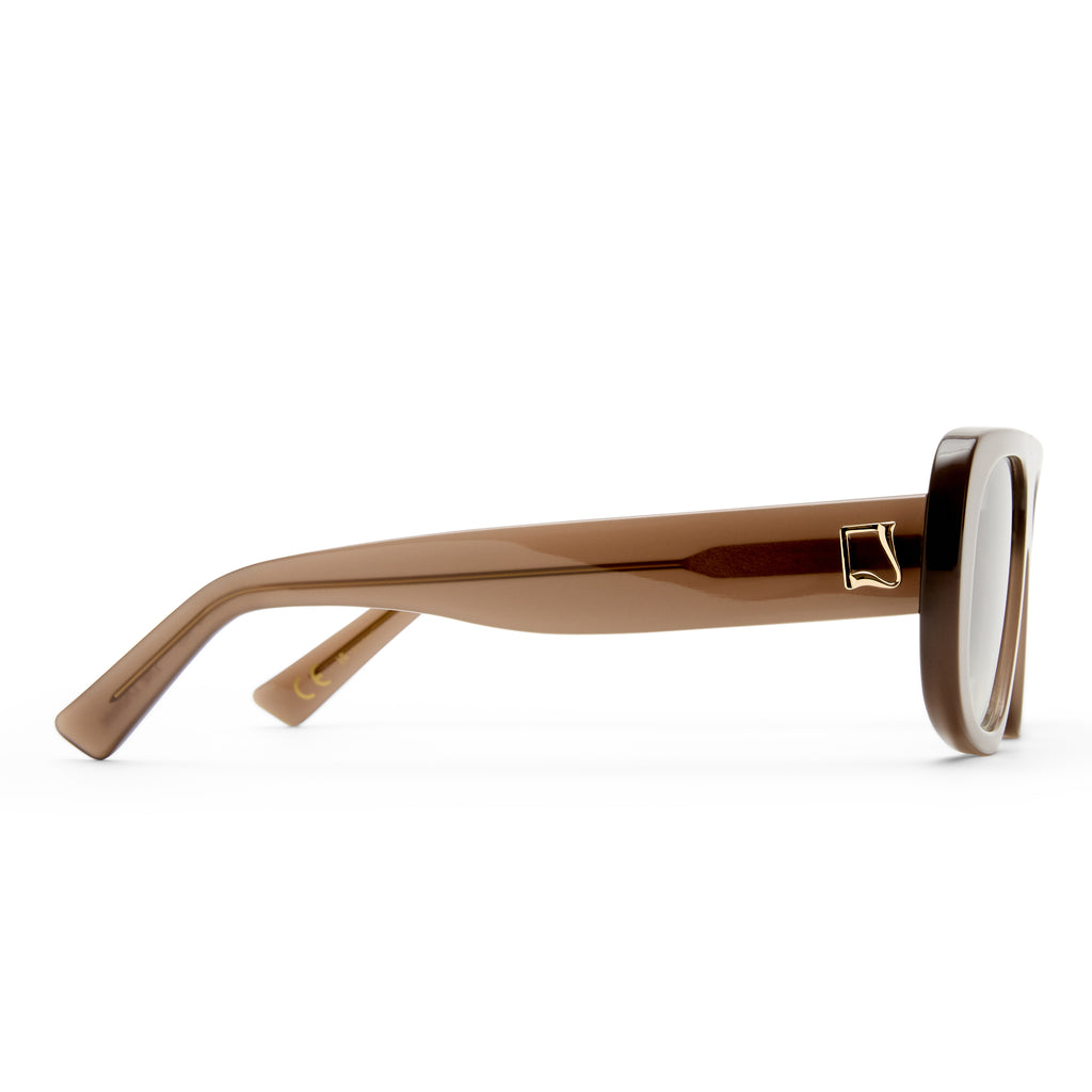 Luv Lou The Dionne Mushroom Female Aviator Sunglasses | Eyewear Index