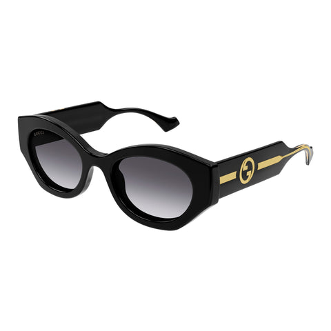 Gucci Gg1553s Black Female Round Sunglasses | Eyewear Index