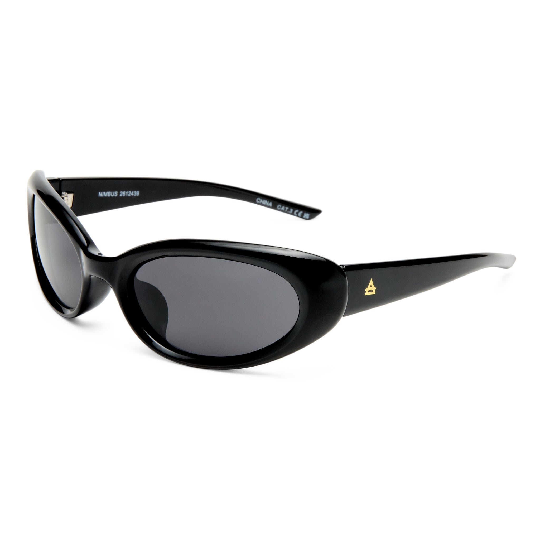 Aire Nimbus Black Uni-Sex Wrap Sunglasses | Eyewear Index