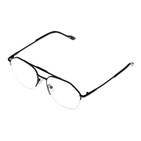 Le Specs Ilky Alt Fit Matte Black Uni-Sex Aviator Optical Frames | Eyewear Index