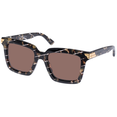 Bottega Veneta Bv1005s Havana Female Square Sunglasses | Eyewear Index