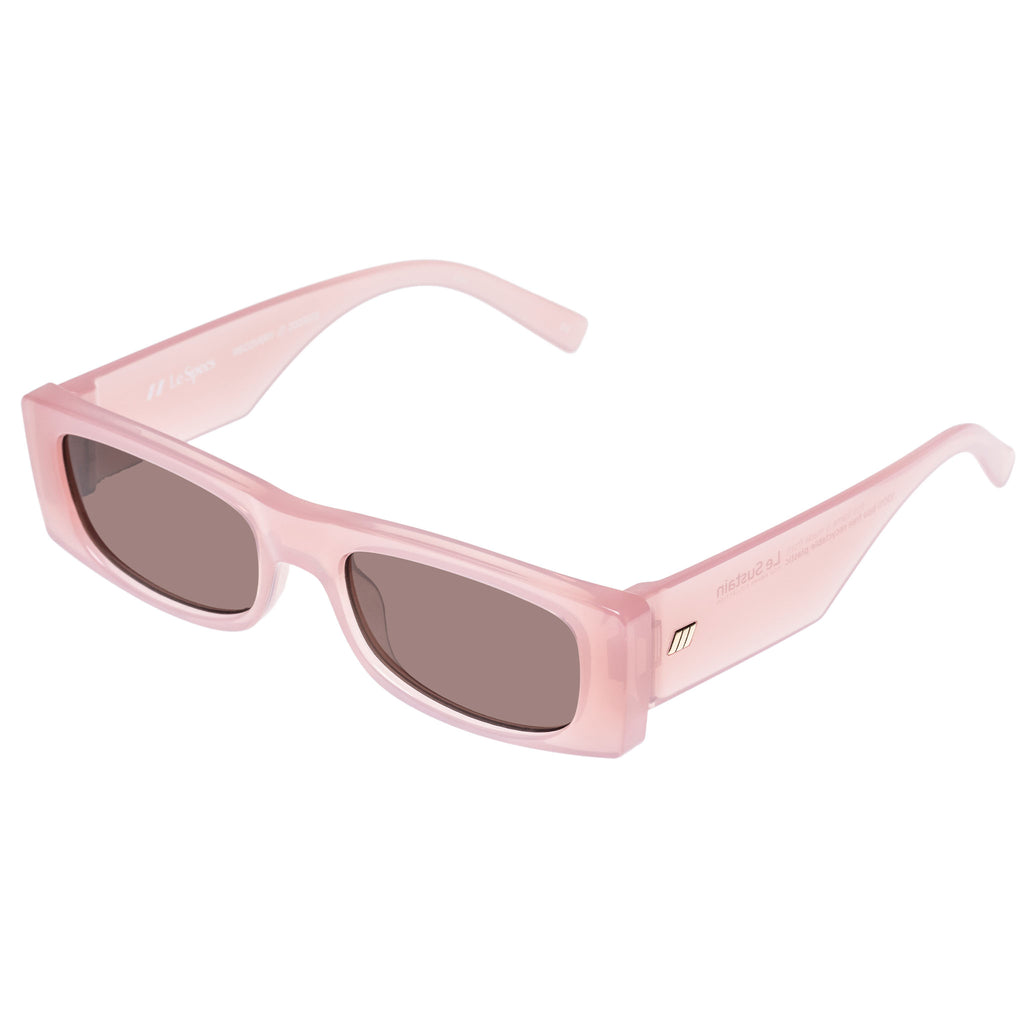 Le Specs Recovery Rosewater Female Rectangle Sunglasses | Eyewear Index