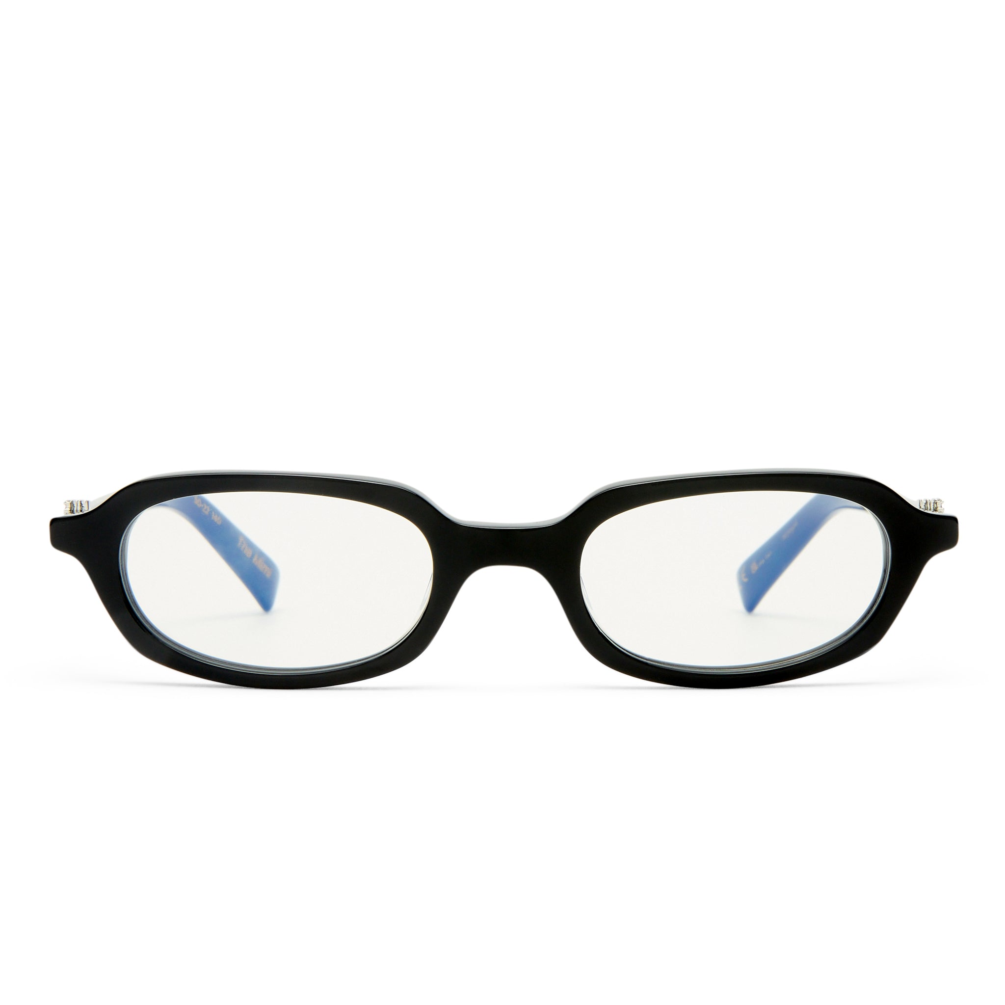 Luv Lou The Mimi Luxe Black Female Rectangle Blue Light | Eyewear Index