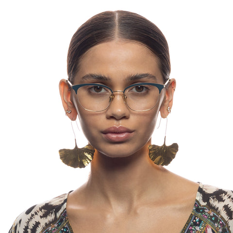 Camilla Call Me Biased Navy Female Cat-Eye Optical Frames | Eyewear Index