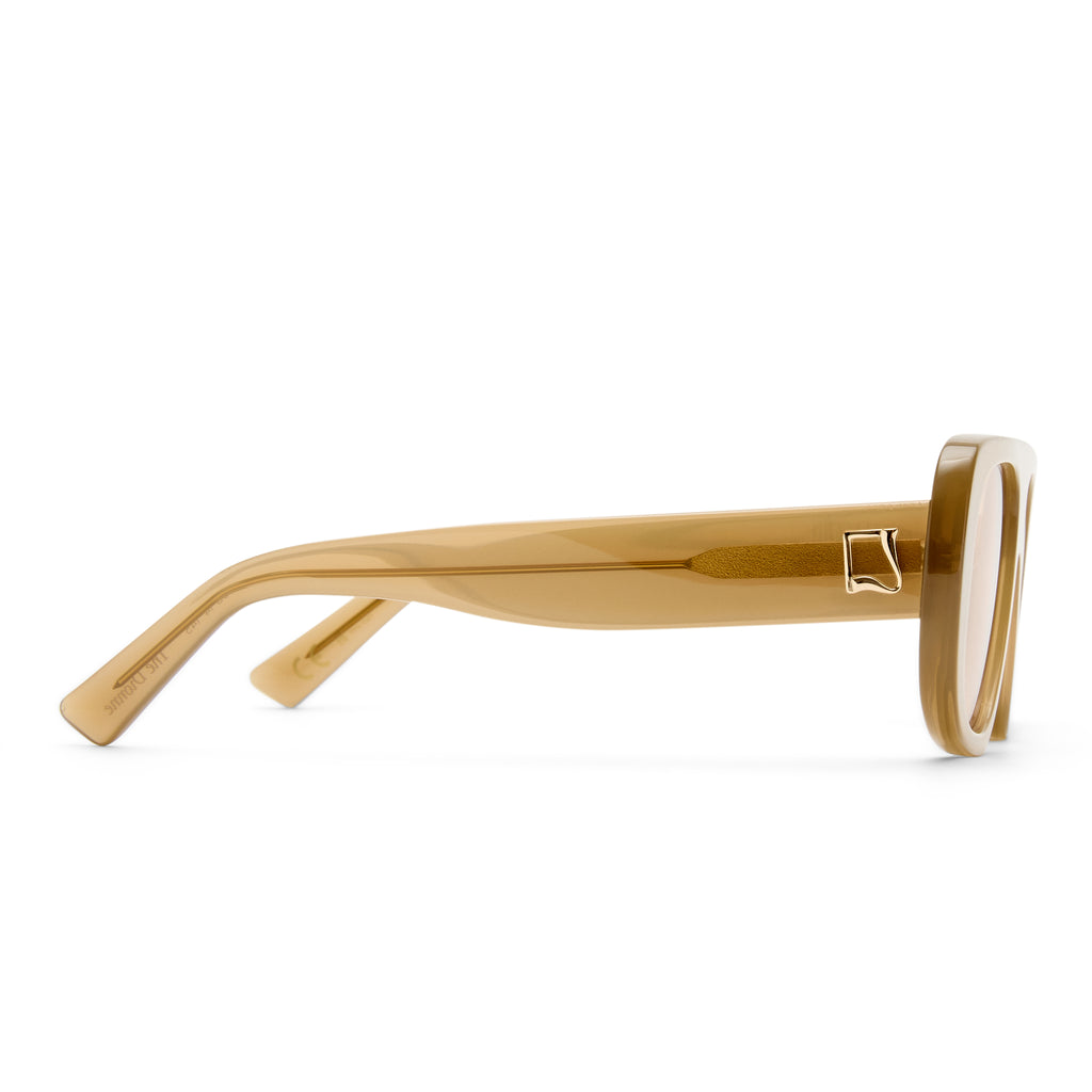 Luv Lou The Dionne Clay Female Aviator Sunglasses | Eyewear Index