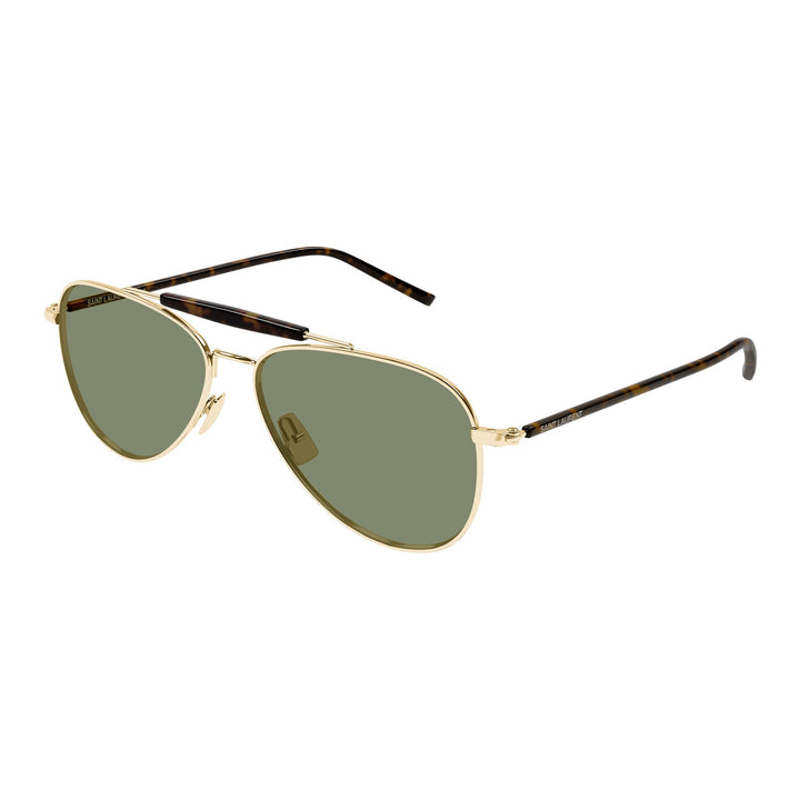 Saint Laurent Sl864 Gold Uni-Sex Aviator Sunglasses | Eyewear Index