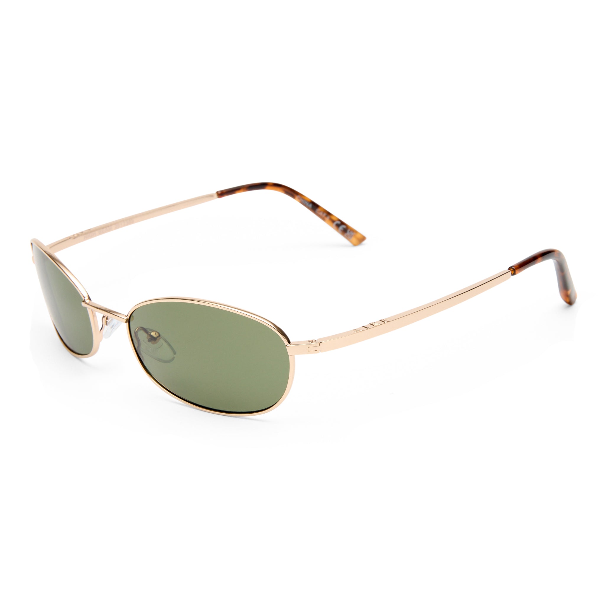 Aire High Beam Gold Amber Tort Uni-Sex Oval Sunglasses | Eyewear Index