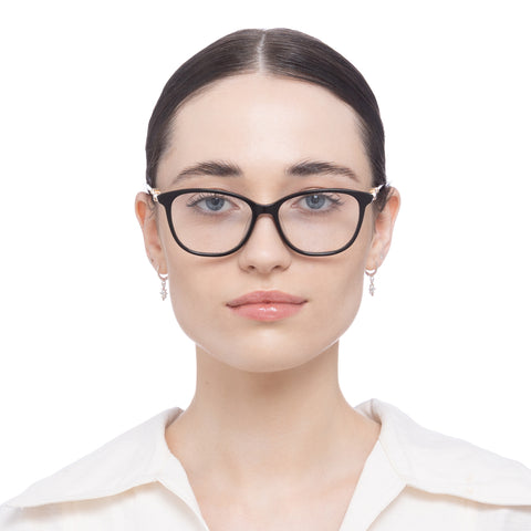 Oroton Louisa Black Cookie Tort Female Cat-Eye Optical Frames | Eyewear Index