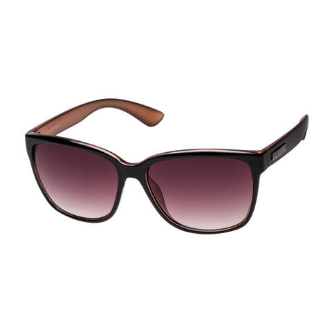 Fiorelli Inge Black Malt Female D-Frame Sunglasses | Eyewear Index