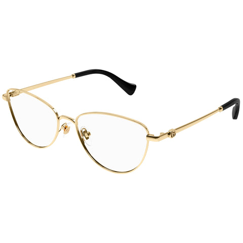 Gucci Gg1595o Gold Female Cat-Eye Optical Frames | Eyewear Index