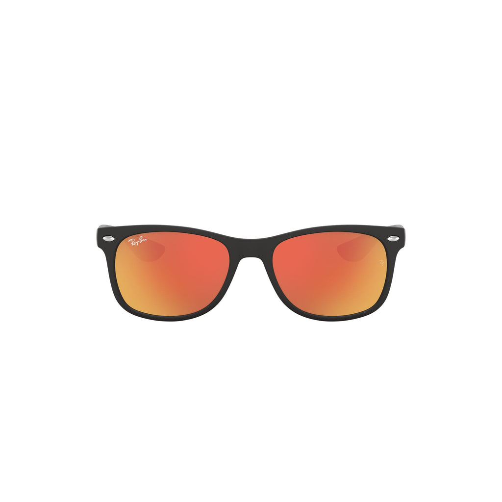 Ray-Ban Junior Wayfarer 9052s 100s6q Black Uni-Sex D-Frame Sunglasses | Eyewear Index