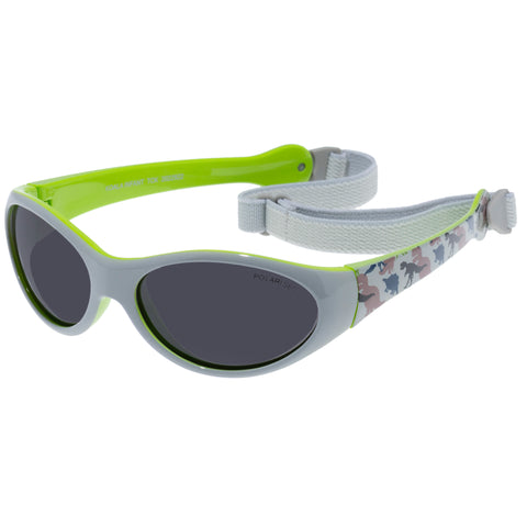 Cancer Council Koala Infant Grey Dino Strap Male Oval Sunglasses | Eyewear Index