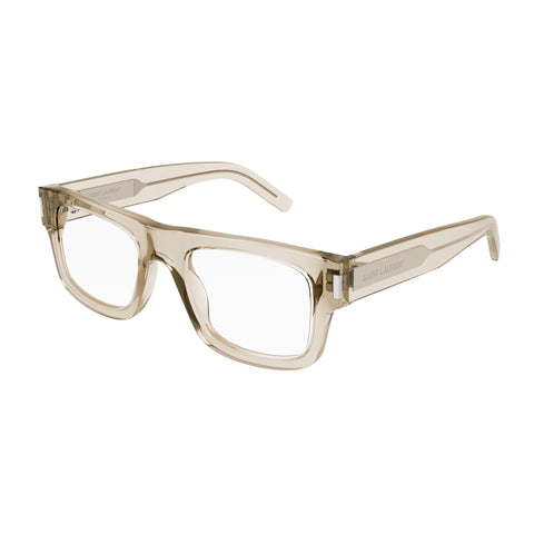 Saint Laurent Sl574 Beige Male D-Frame Optical Frames | Eyewear Index