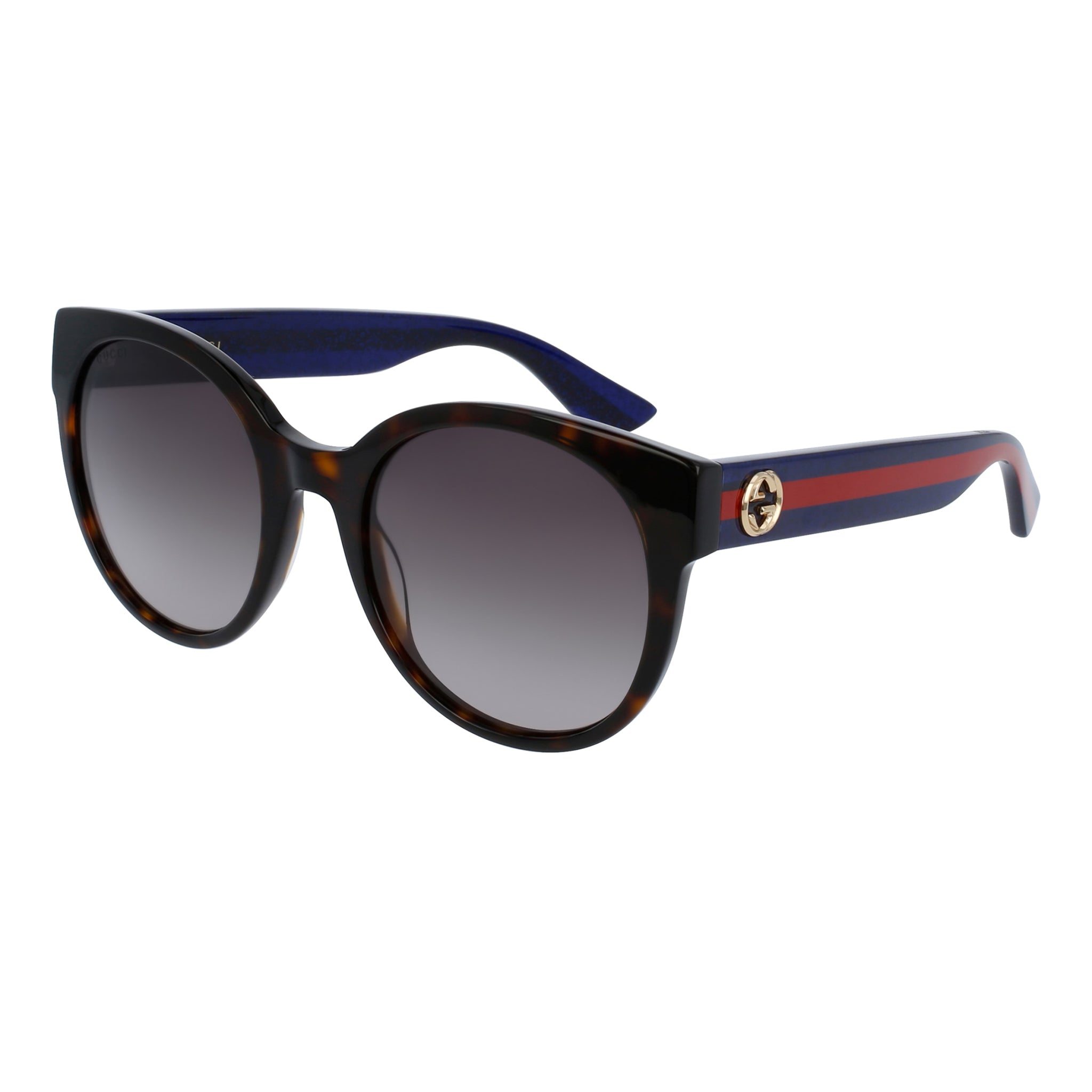 Gucci Gg0035sn Havana Female Round Sunglasses | Eyewear Index