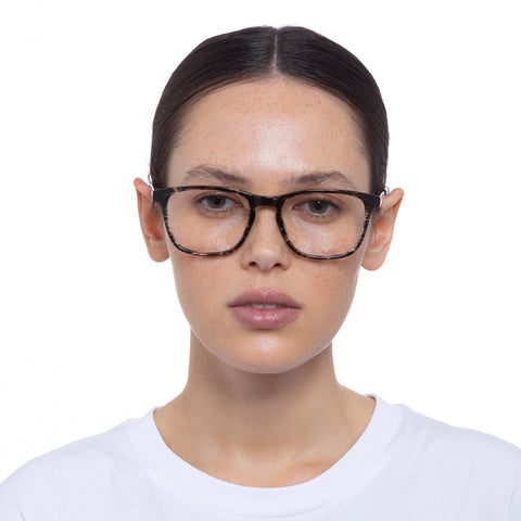 Le Specs Bio-Bueno Black Haze Uni-Sex D-Frame Optical Frames | Eyewear Index