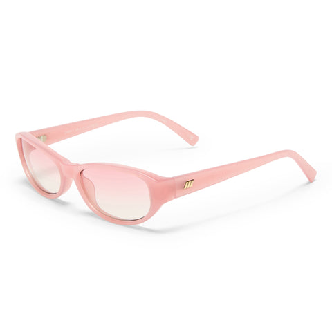 Le Specs Dont Cha Cloud Pink Uni-Sex Oval Sunglasses | Eyewear Index