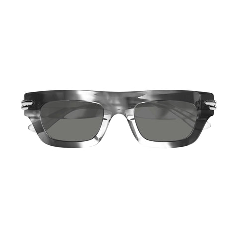 Bottega Veneta Bv1321s Havana Uni-Sex Rectangle Sunglasses | Eyewear Index