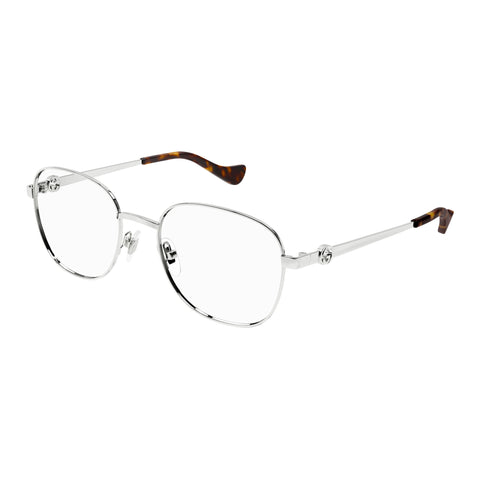 Gucci Gg1602o Silver Female Round Optical Frames | Eyewear Index