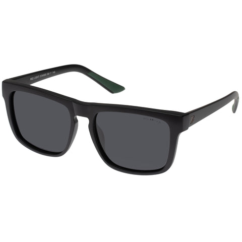 Tradie Red Light Matte Black Male D-Frame Sunglasses | Eyewear Index